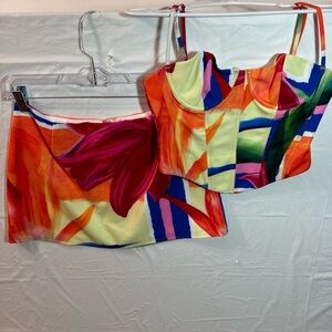 Colorful Abstract Two-Piece Set